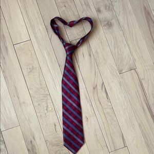 Robert Talbott Burgundy and Blue Diagonal Tie